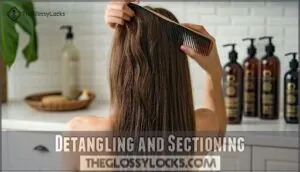 detangling and sectioning