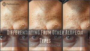 differentiating from other alopecia types