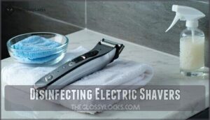 disinfecting electric shavers