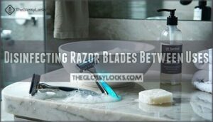 disinfecting razor blades between uses