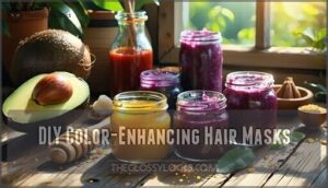 diy color-enhancing hair masks