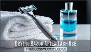 drying razor after each use