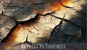 dryness vs tightness