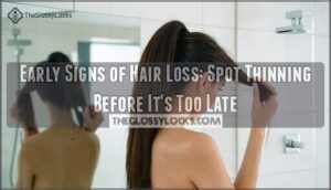 early signs of hair loss