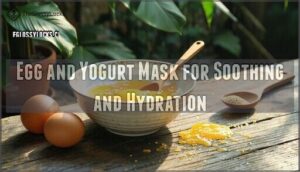 egg and yogurt mask for soothing and hydration