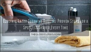 electric razor cleaning routine