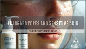 enlarged pores and sensitive skin