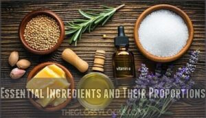 essential ingredients and their proportions