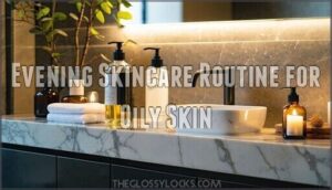 evening skincare routine for oily skin