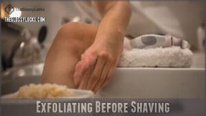 exfoliating before shaving