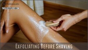exfoliating before shaving
