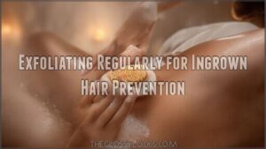 exfoliating regularly for ingrown hair prevention