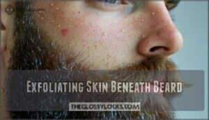 exfoliating skin beneath beard