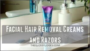 facial hair removal creams and razors