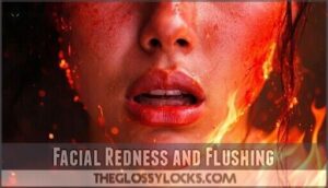 facial redness and flushing