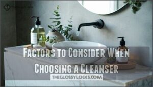 factors to consider when choosing a cleanser