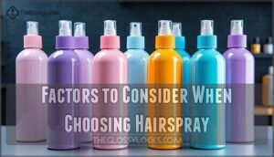 factors to consider when choosing hairspray
