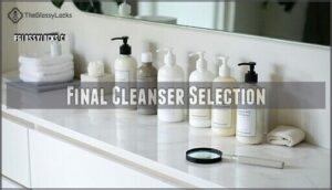 final cleanser selection