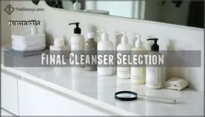 final cleanser selection final cleanser selection