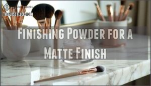 finishing powder for a matte finish