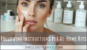 following instructions for at-home kits