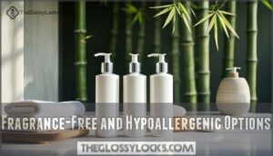 fragrance-free and hypoallergenic options