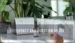 frequency and duration of use