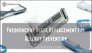 frequency of blade replacement for allergy prevention