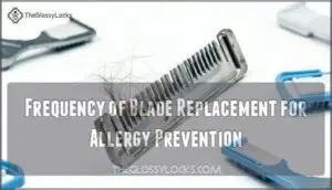frequency of blade replacement for allergy prevention