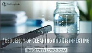 frequency of cleaning and disinfecting