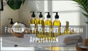 frequency of coconut oil serum application