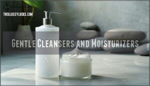 gentle cleansers and moisturizers