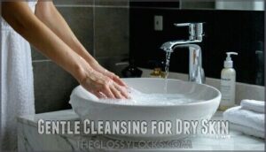 gentle cleansing for dry skin