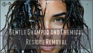 gentle shampoo and chemical residue removal