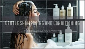 gentle shampooing and conditioning