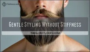 gentle styling without stiffness