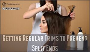 getting regular trims to prevent split ends