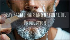 gray facial hair and natural oil production