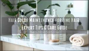 hair color maintenance for fine hair