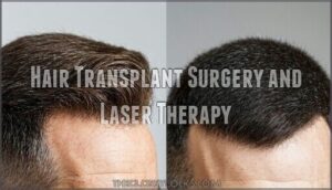 hair transplant surgery and laser therapy