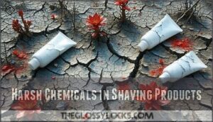 harsh chemicals in shaving products