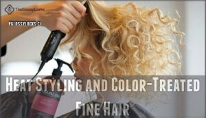 heat styling and color-treated fine hair