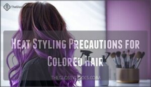 heat styling precautions for colored hair