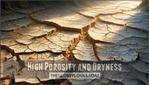 high porosity and dryness