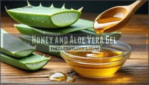 honey and aloe vera gel
