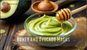 honey and avocado masks