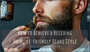 how to achieve a receding hairline-friendly beard style