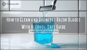 how to clean and disinfect razor blades with alcohol