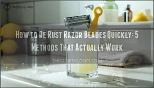 how to de rust razor blades quickly