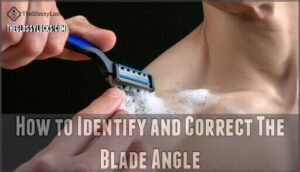how to identify and correct the blade angle